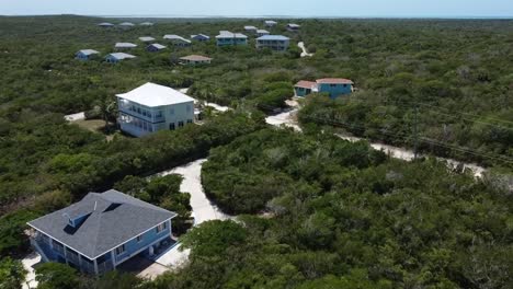 Luftbild-Von-Häusern-Auf-Den-Bahamas