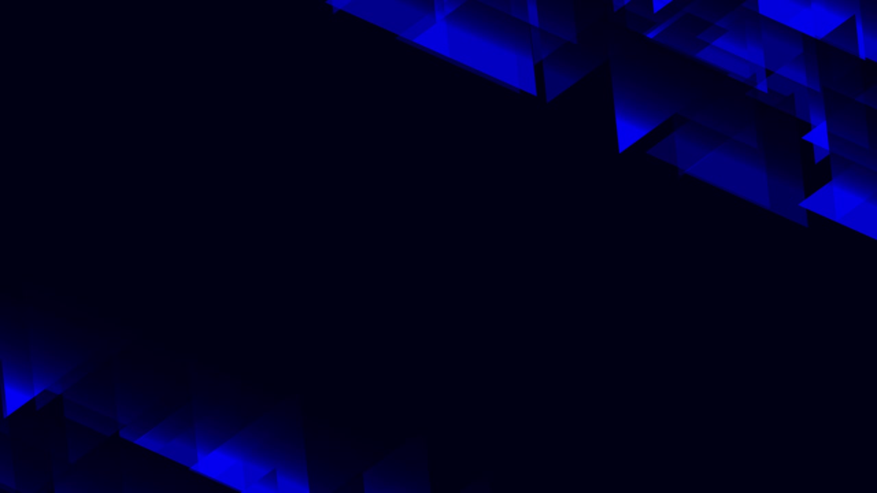 4k 영상에서 파란색 요소와 함께 어두운 배경