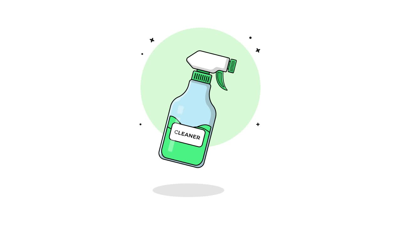 Flacone di detergente animato si trasforma in flacone spray