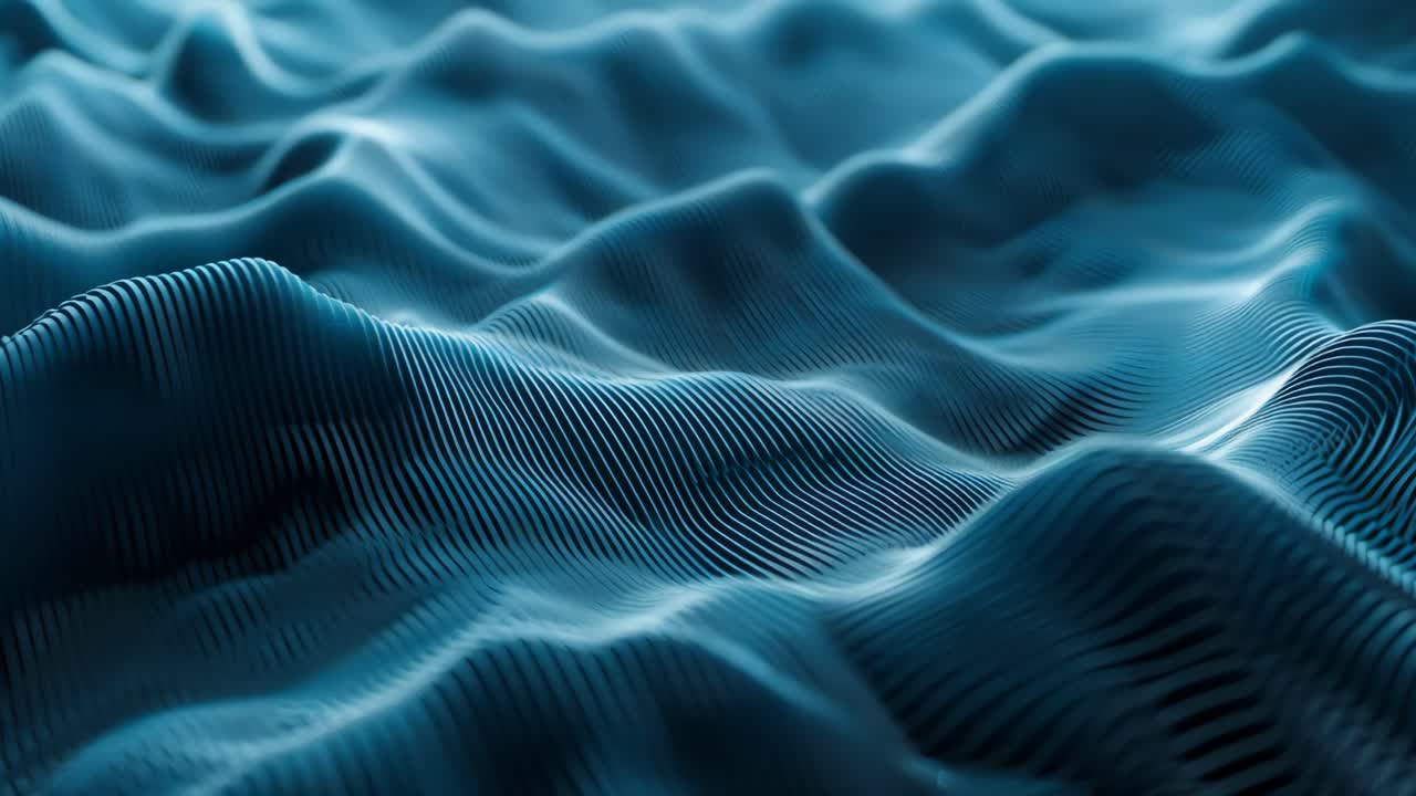 Modello di onda blu astratto