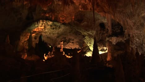 medium shot of the inside of a cave at carlsbad caverns national park in new mexico 1