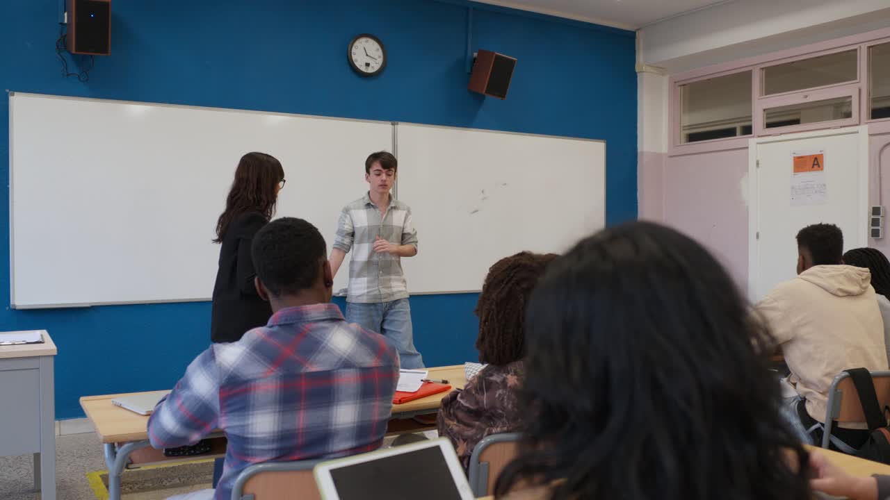 Classroom with students and teacher