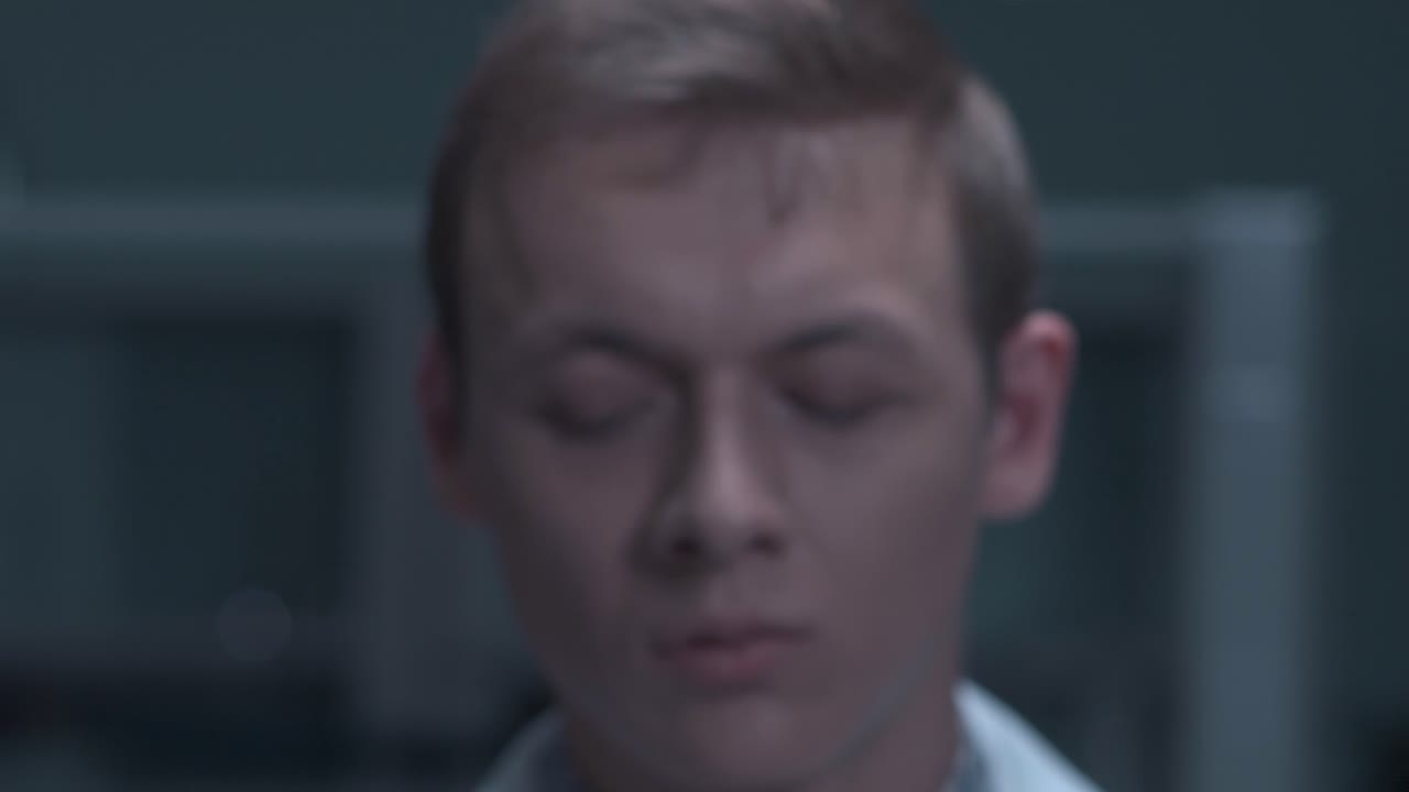 Scientist Examining Samples in Laboratory