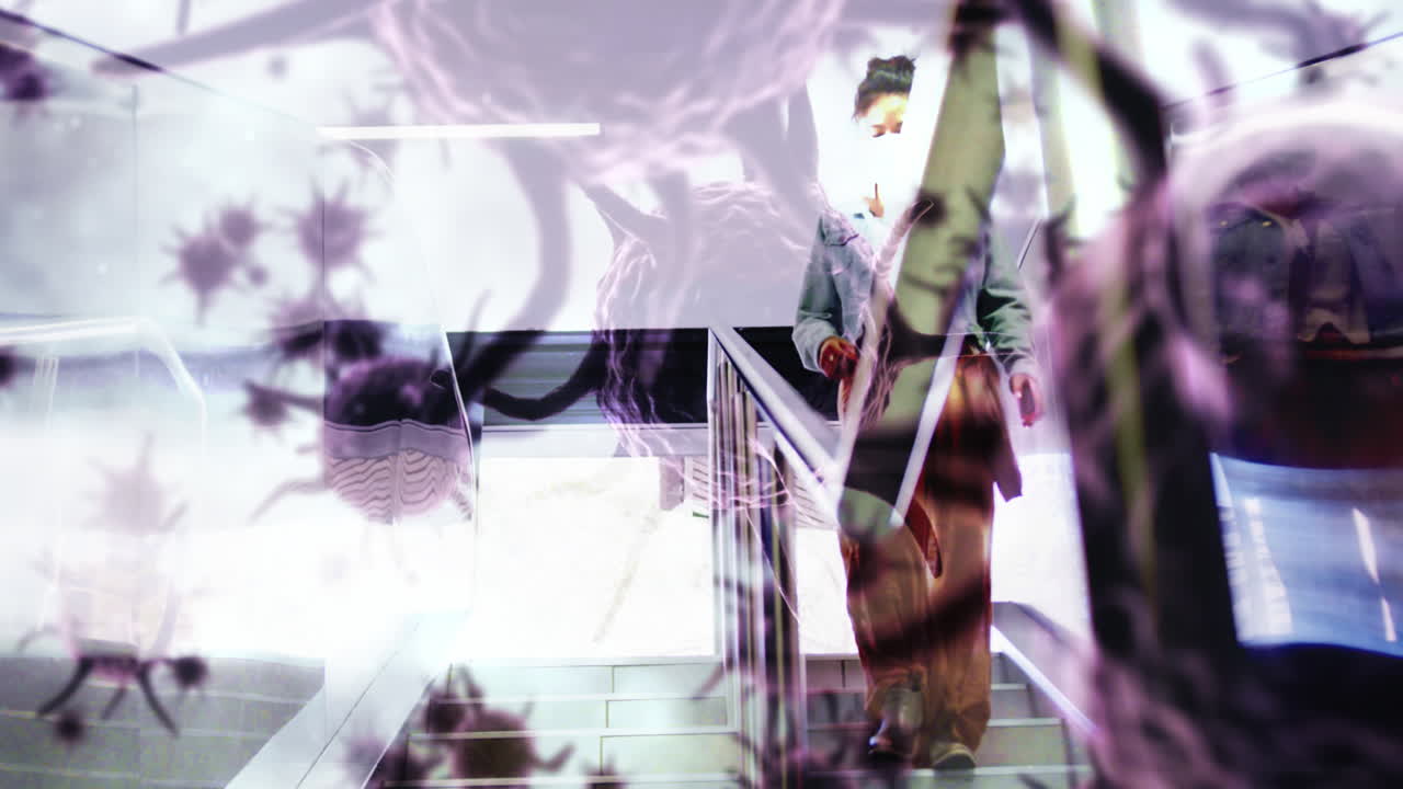 코로나바이러스 코로나19 컨셉 애니메이션 4k