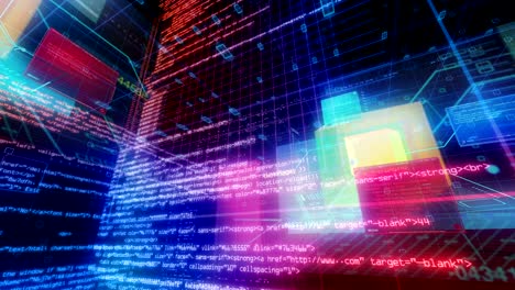tecnología de interfaz de datos de computadora pantalla digital