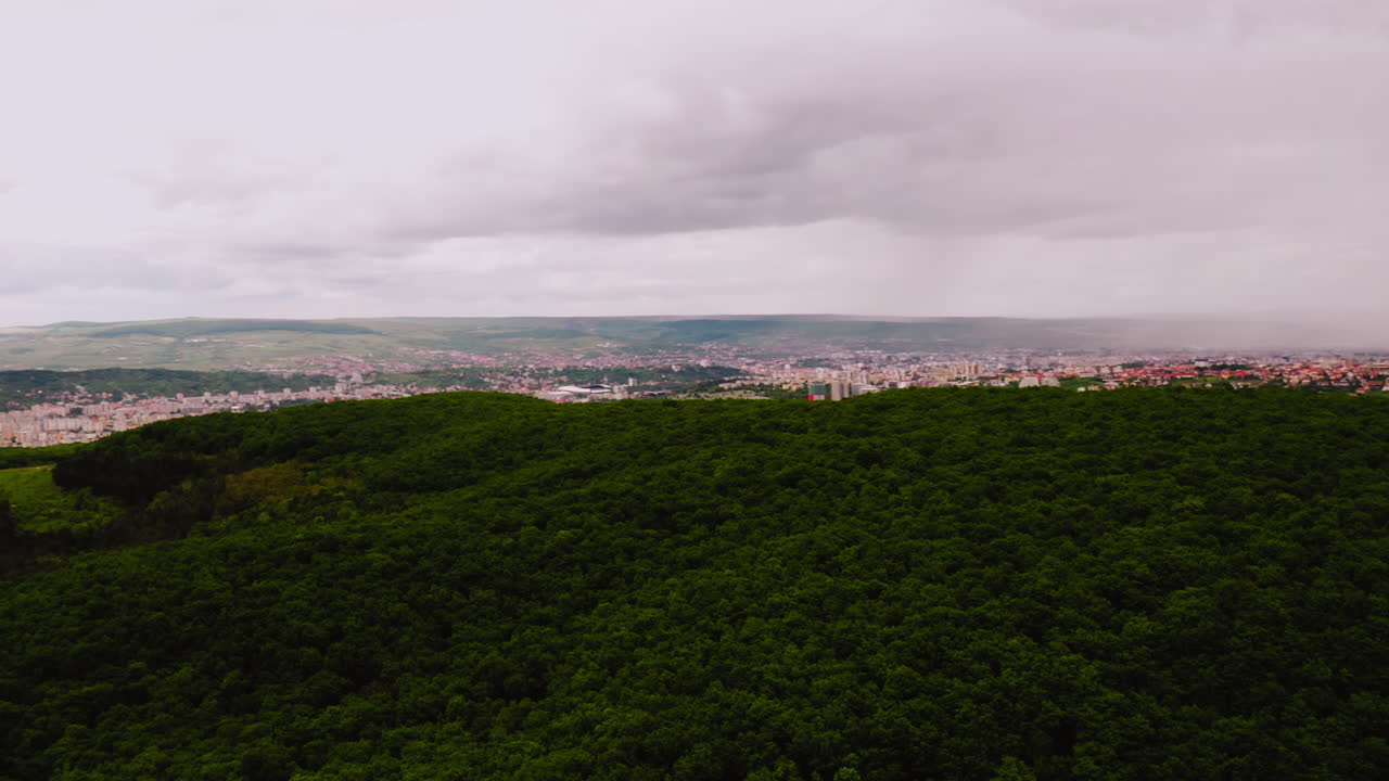 bosque rumano cerca de la ciudad de cluj-napoca