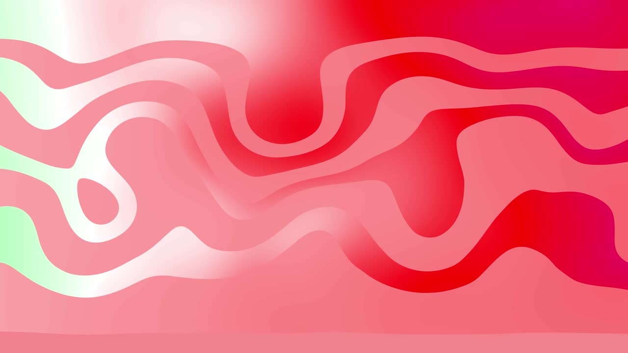 애니메이션 실키 다이내 모양 다채로운 부드러운 물결 모양의 배경