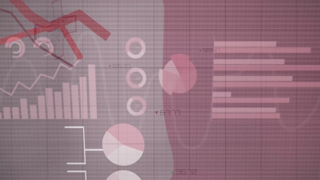 animación de estadísticas y procesamiento de datos sobre la bandera ondeante de malta