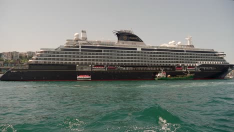 luxury cruise ship in istanbul port