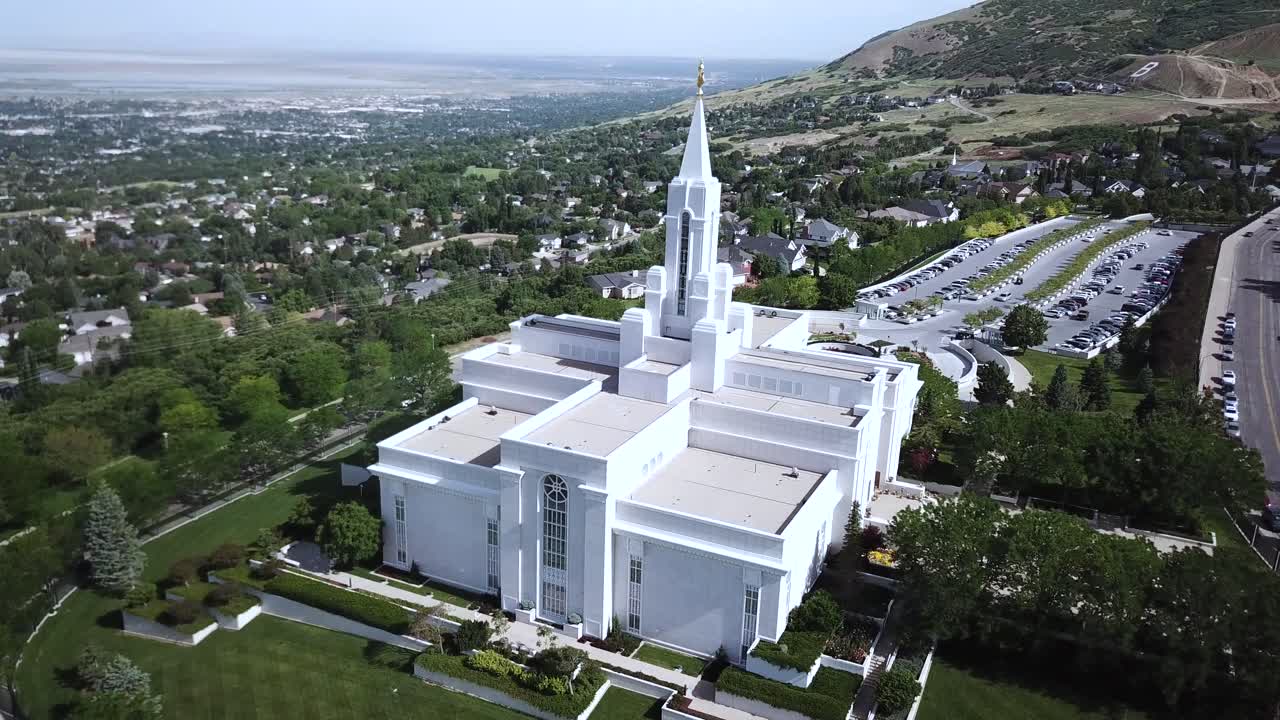 Aerial View of the Oquirrh Mountain Utah Temple