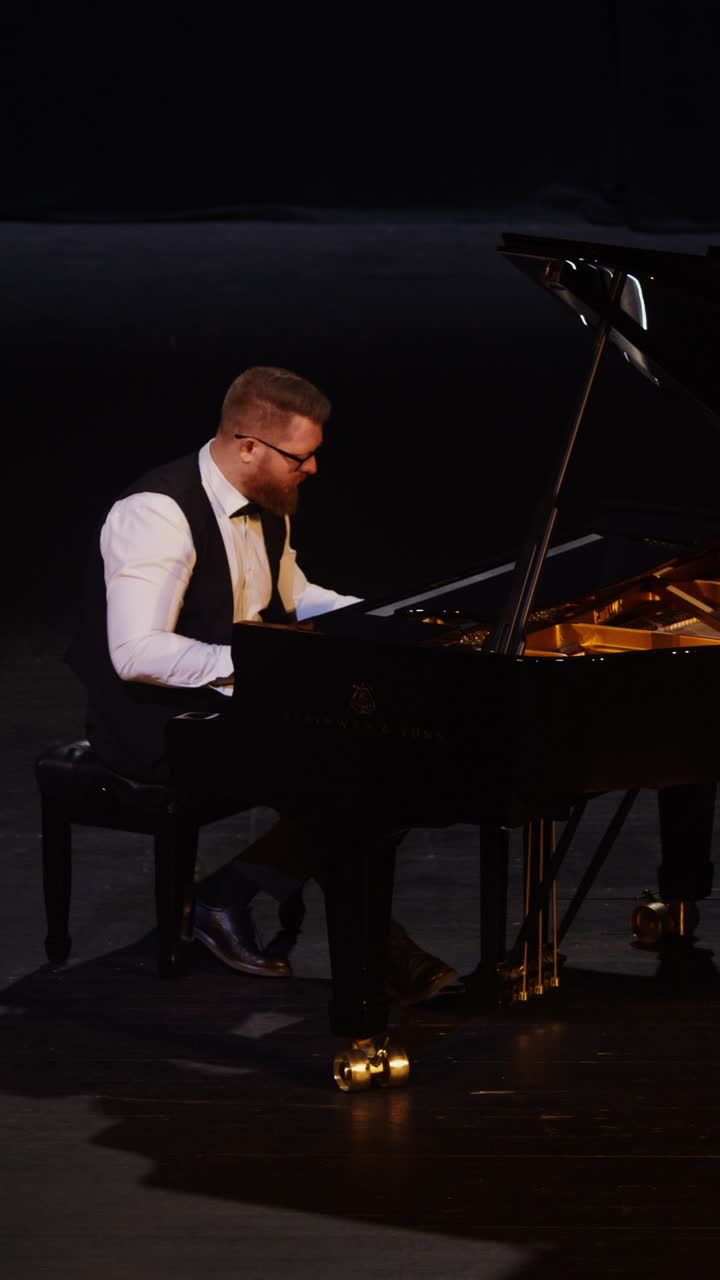 Pianist Performing Solo Concert