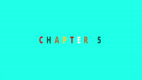 chapter 5 - colorful jumping text effect with christmas icons - text animation on cyan background