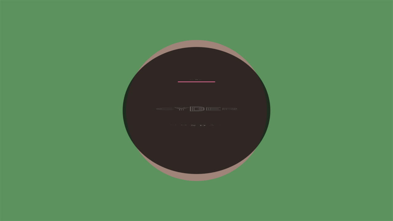 lunes cibernético con círculo negro en gradiente verde