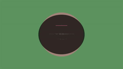 cyber monday with black circle on green gradient