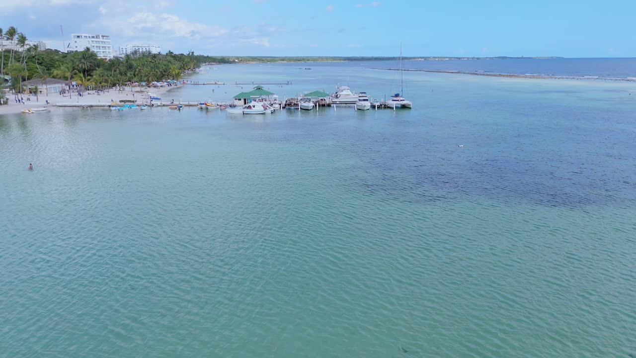 una fotografía de las playas turísticas de boca chica, república dominicana