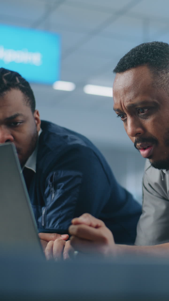 Business Meeting at Airport Control Room