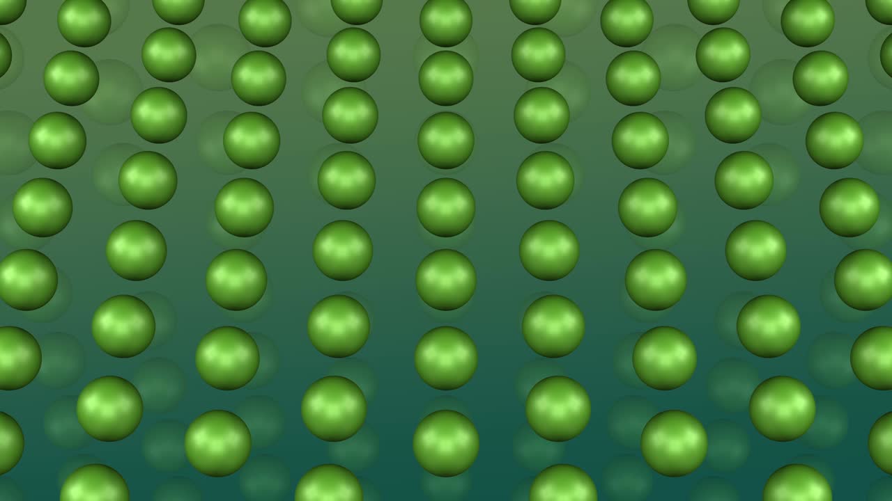 concepto: fondo gastronómico. los guisantes verdes se mueven en la superficie verde.