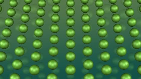 concept: gastronomy background. green peas move on the green surface.