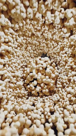 abstract close-up of popcorn formation