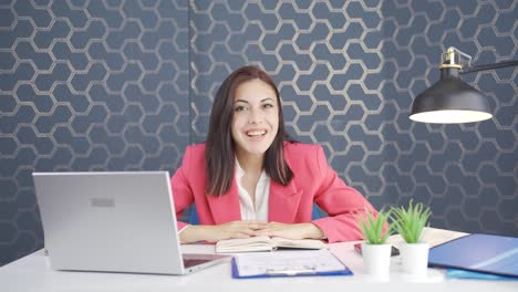 Young-business-woman-rejoicing-after-receiving-gospel.