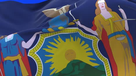 la bandera del estado de nueva york.