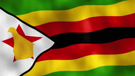 republic of zimbabwe independent flag digital animation