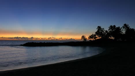sunset beach silhouette