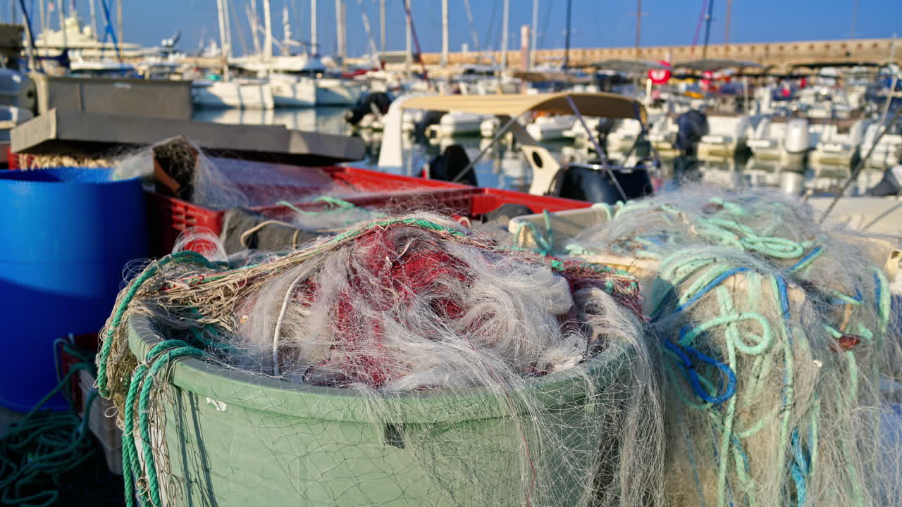 Boats docked in the Port Vauban in daylight in Antibes, France