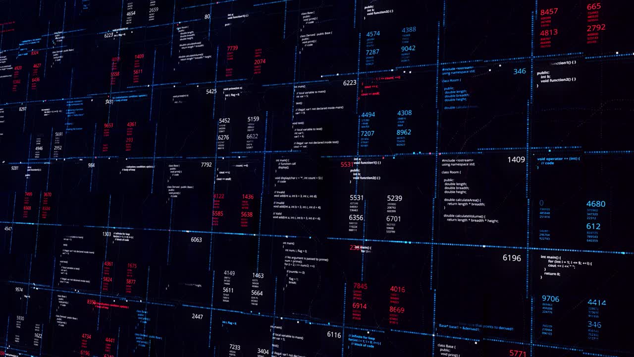 abstraktes digitales codegitter