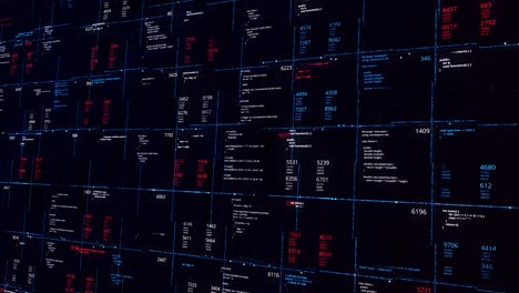 abstract digital code grid