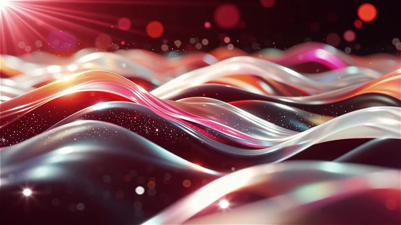 Abstract Flowing Light Waves Background