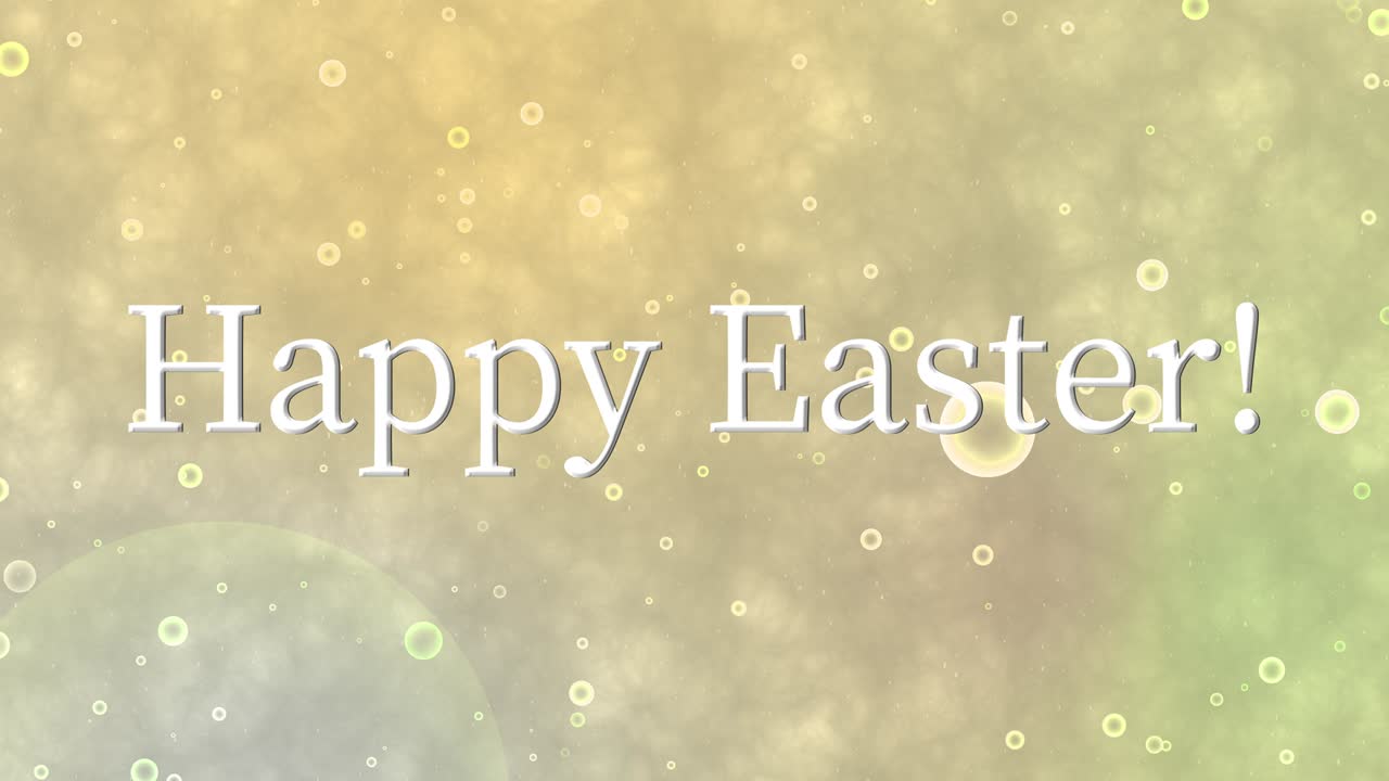 행복한 부활절 이벤트 텍스트 애니메이션 모션 그래픽