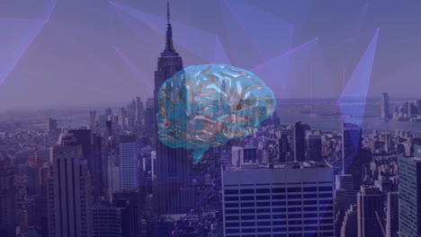 Animation-of-digital-brain-over-cityscape