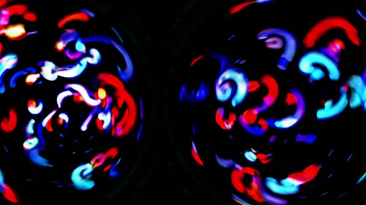 círculos giratorios abstractos y coloridos