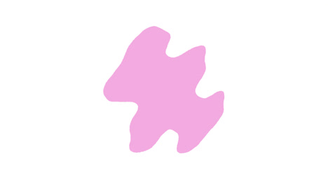 abstract pink blob