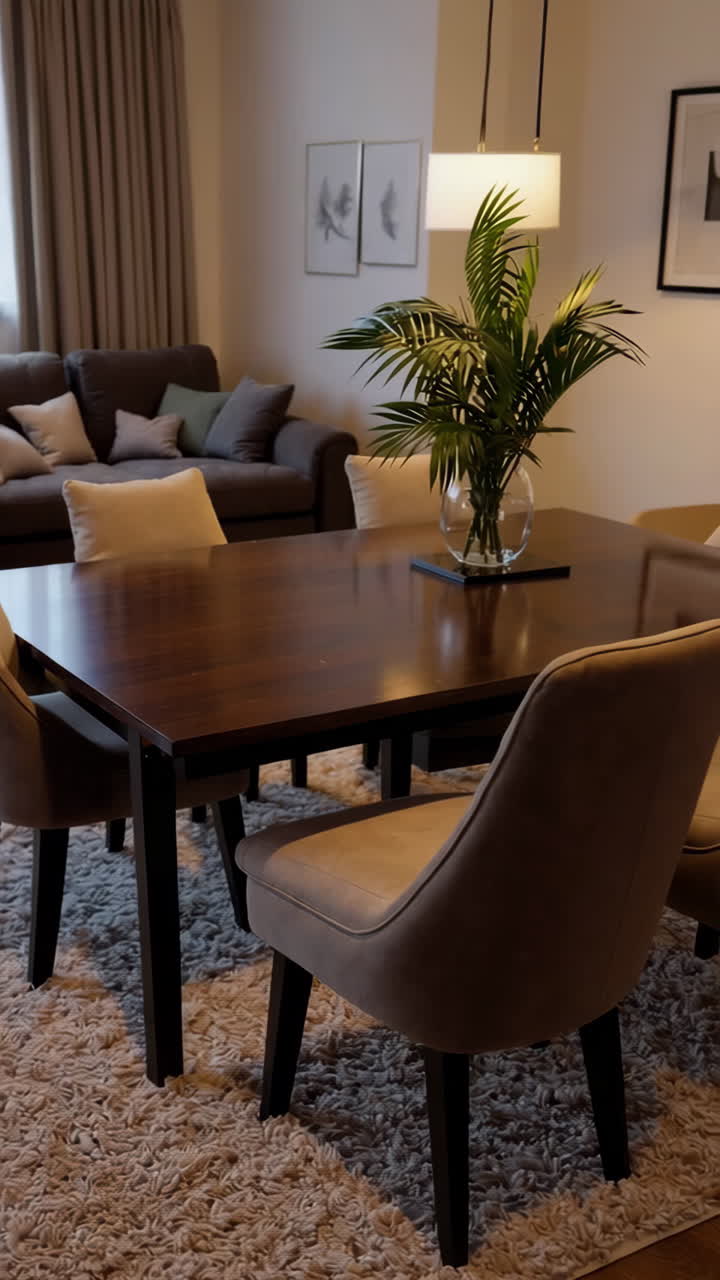 Cozy Dining and Living Room Interior