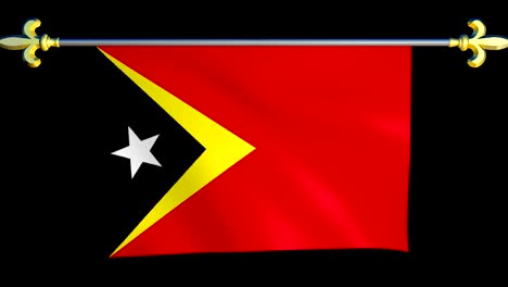 large looping animated flag of east timor