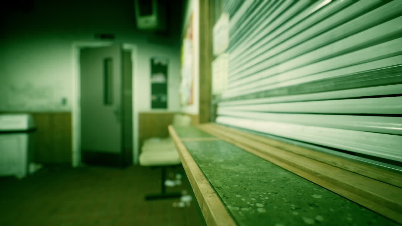 밤에 문을 닫은 상점