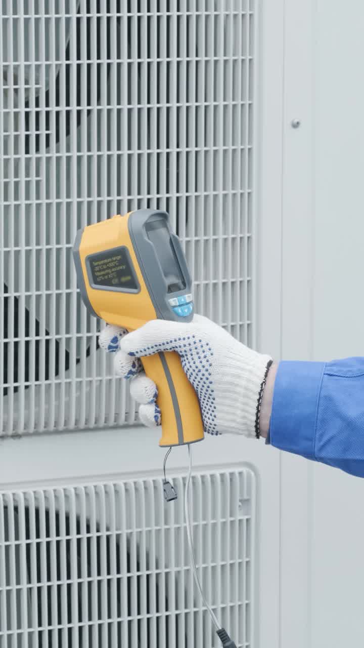 HVAC service with heat gun