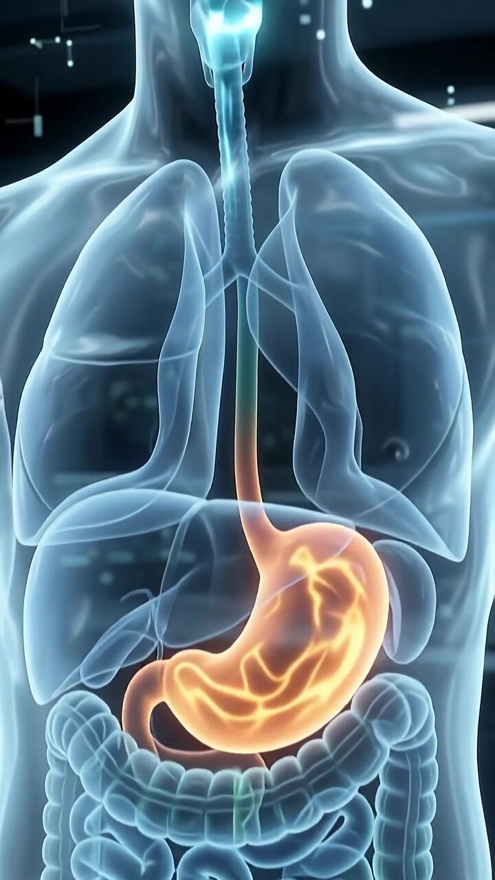 3D Medical Animation of Human Digestive System Function