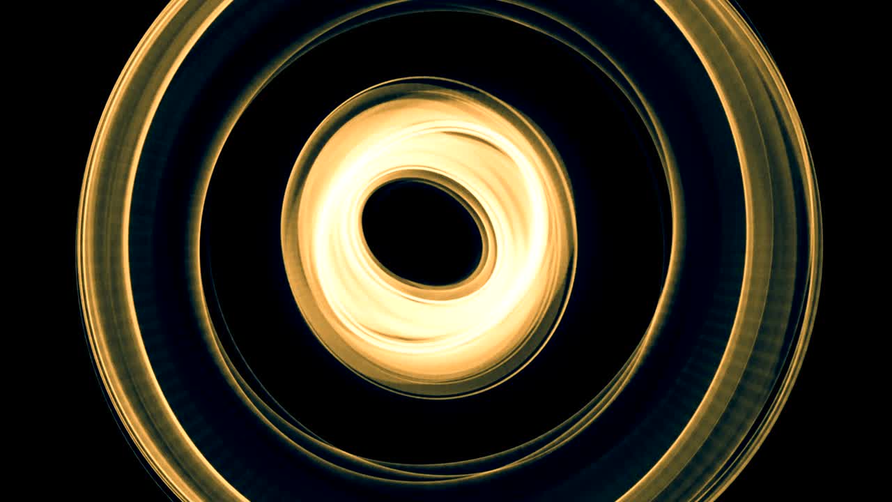 líneas azules y amarillas curvas abstractas brillantes - vídeo timelapse 4k pintado a la luz