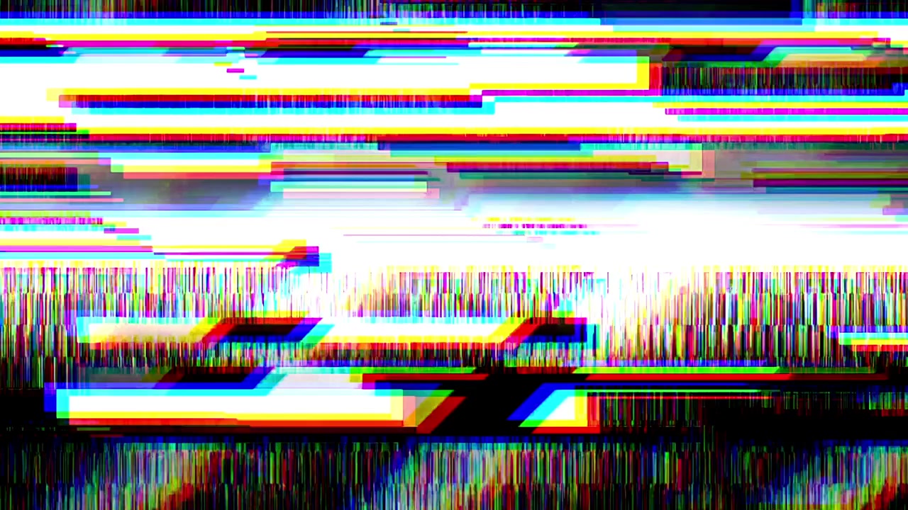 Abstrakt digital glitch-støj og dataforvrængning
