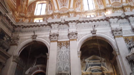 venice, inside of a church, hd, 30 frames per second, 5 seconds, pan up, ceiling