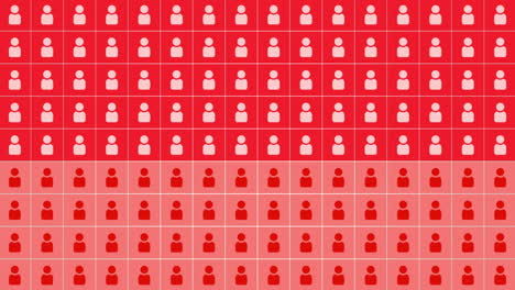 iconos de persona de movimiento en el fondo de red simple 8