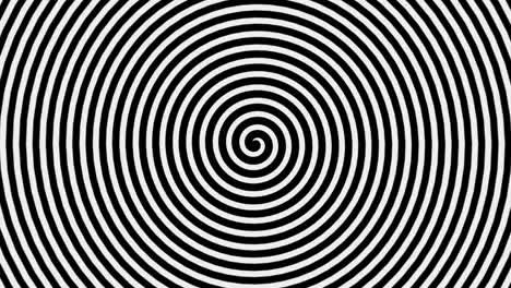 hypnosis spirals video, optical illusions and constantly moving spiral pattern, seamless loop 4k animation