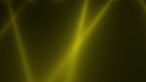 haces de luz de neón amarillo en el escenario de la actuación