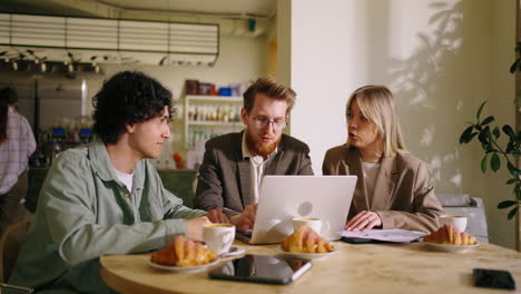 business meeting in a coffee shop