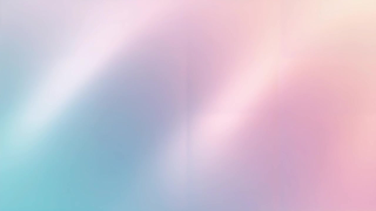 Abstract pastel gradient drifting across screen, reacting to frame shifts and forming light band