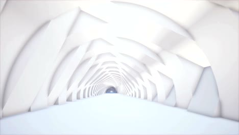 abstract white tunnel for concept design. white architecture circular background. space tunnel. futuristic 3d portal. abstract architecture design. futuristic modern abstract background. 4k