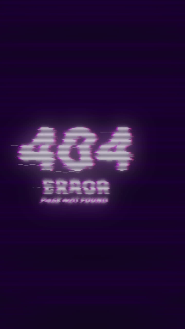 404 Error Page - Glitch Art